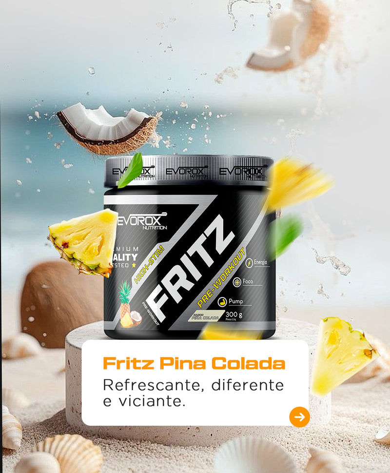 Pré-Treino Fritz Pina Colada 300g Evorox Nutrition