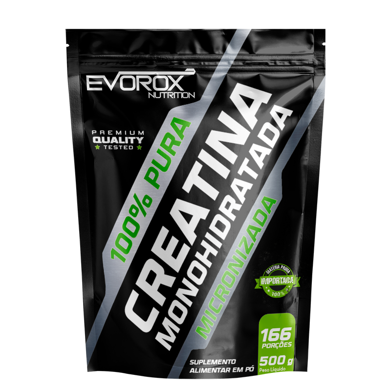 Creatina Monohidratada Micronizada 100% Pura – 500g Evorox Nutrition
