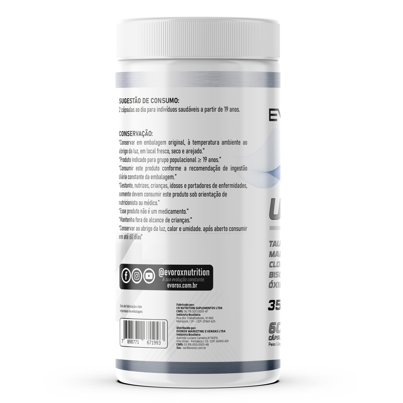Magnésio Ultramag 350mg 60 Cápsulas Evorox Nutrition