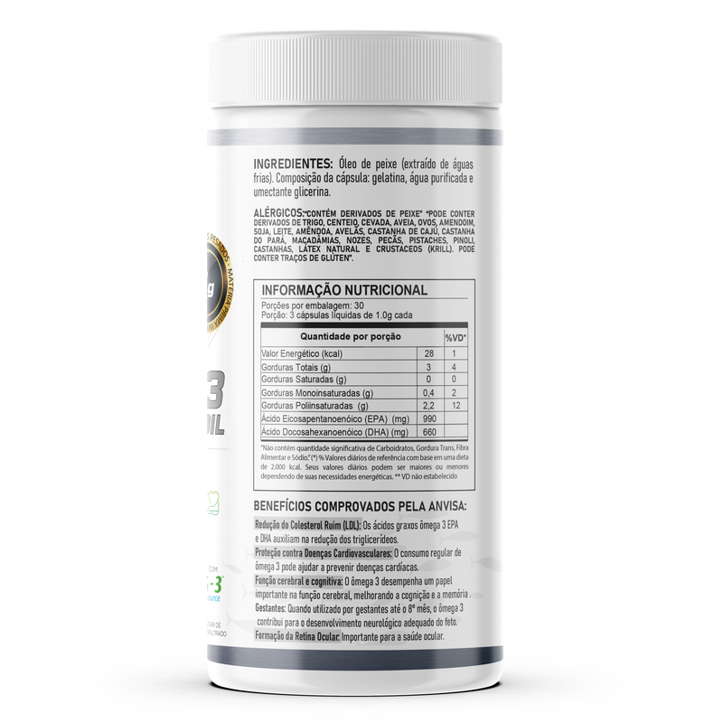 Ômega 3 Premium Fish Oil 90 Caps Evorox Nutrition