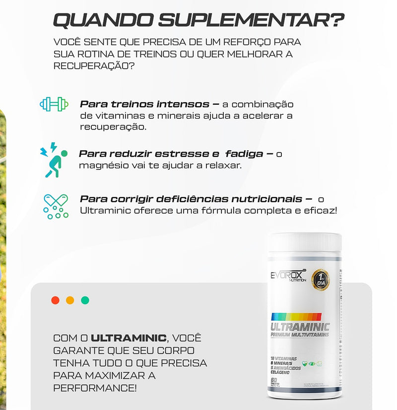 Ultraminic Multivitamínico 90 Caps Evorox Nutrition