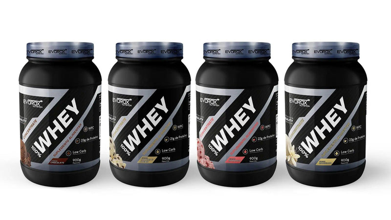 Whey Protein 100% Baunilha 900g Evorox Nutrition